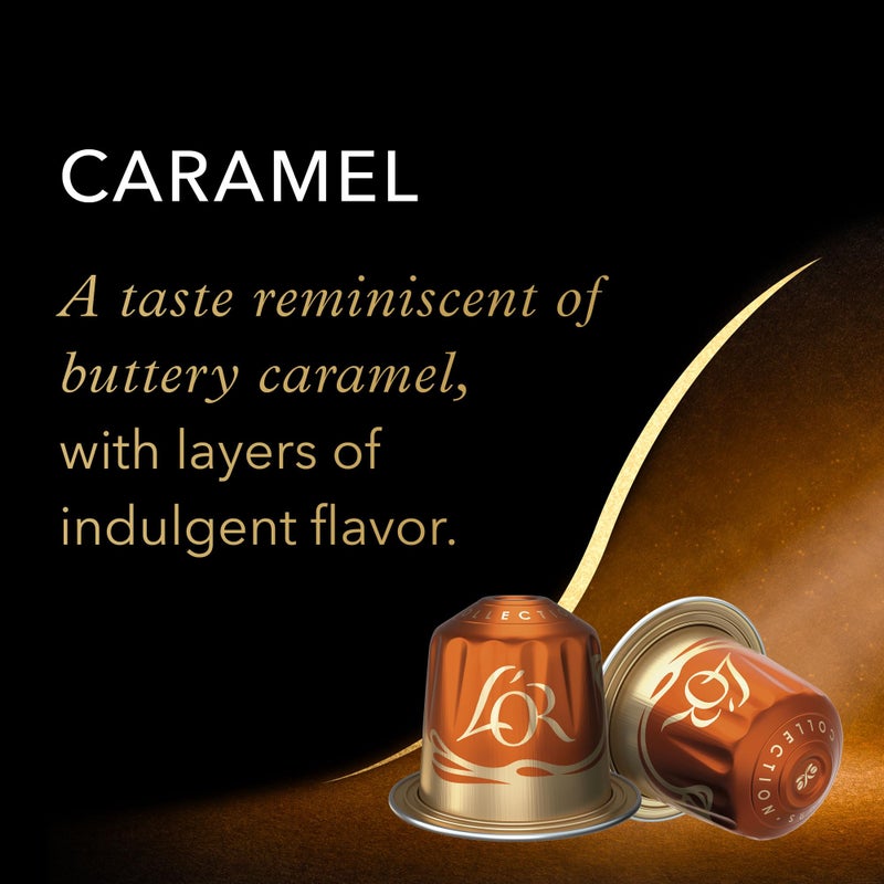 L'OR Espresso Capsules, 30 Count Variety Pack Vanilla/Chocolate/Caramel, Single-Serve Aluminum Coffee Capsules Compatible with the L'OR BARISTA System & *Nespresso Original Machines - Image 3